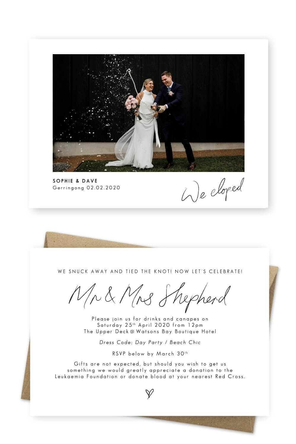 Wedding Announcement Wording Ideas Ainslee Burke Photography For the Love of Stationery