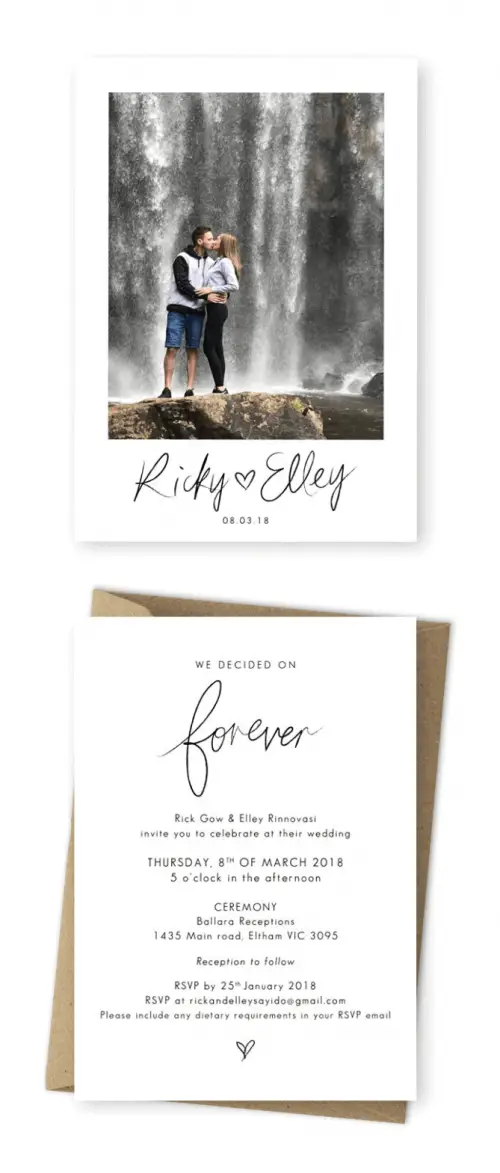 Wedding Invitations Cards Online Photo Invites For the Love of Stationery