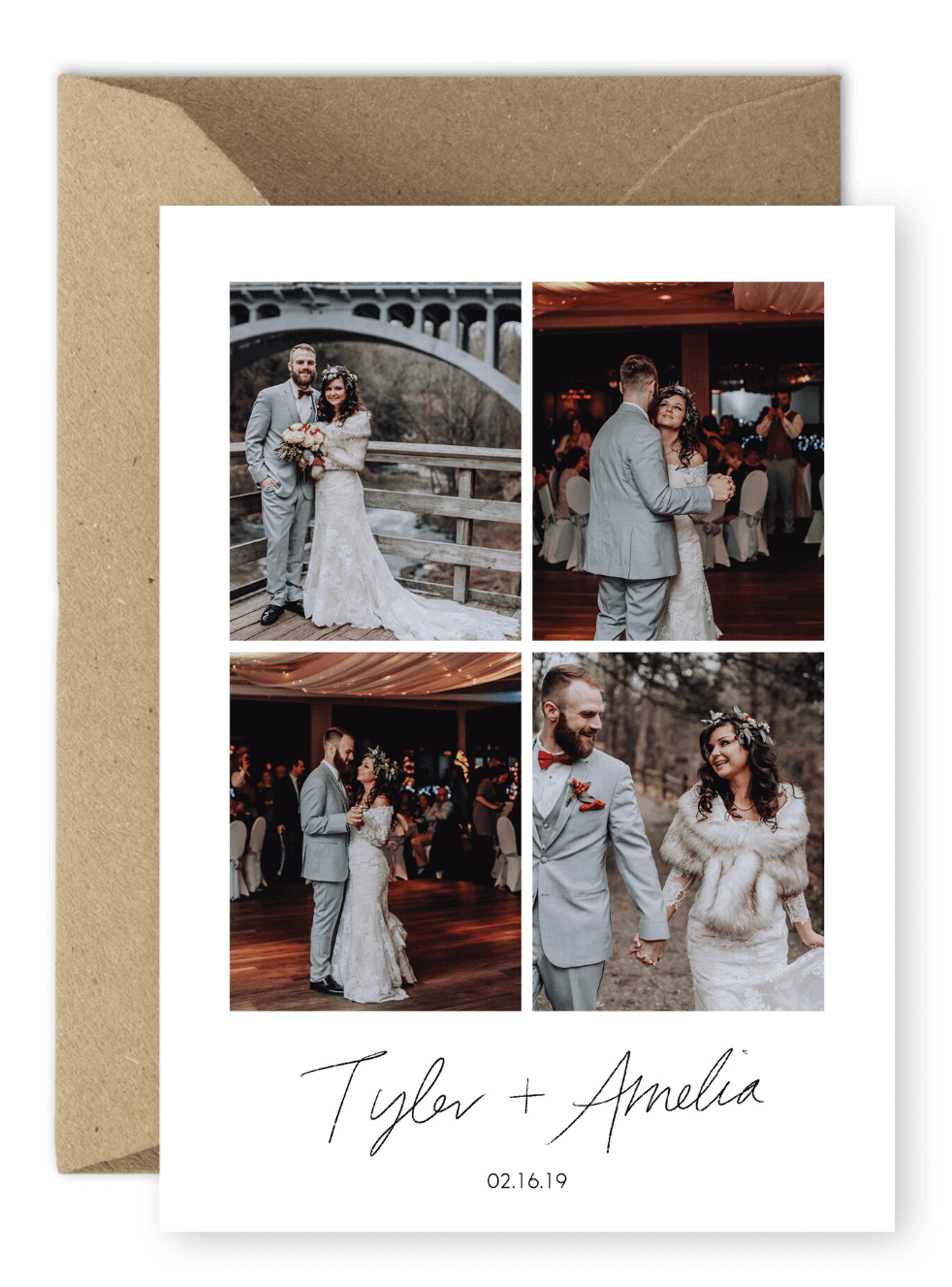 Wedding Thank You Cards Winter Destination Wedding Photos Meghan Doherty Meghan Media For the Love of Stationery