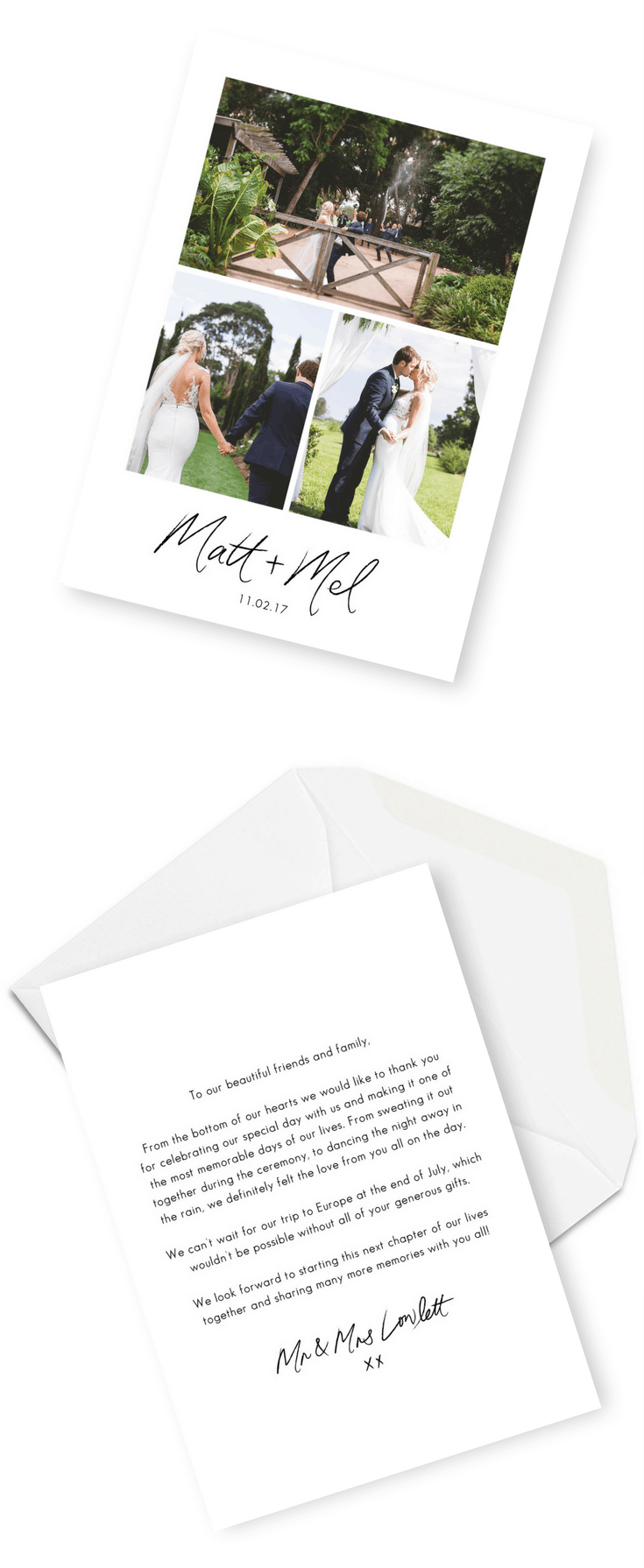 Wedding Thank You Cards Wording Inspiration 2