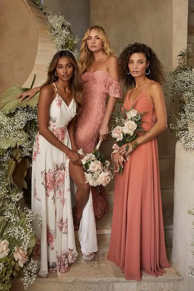Where to Buy Floral Print Bridesmaid Dresses Online Cream Floral Print Wrap Maxi Dress Lulus 4
