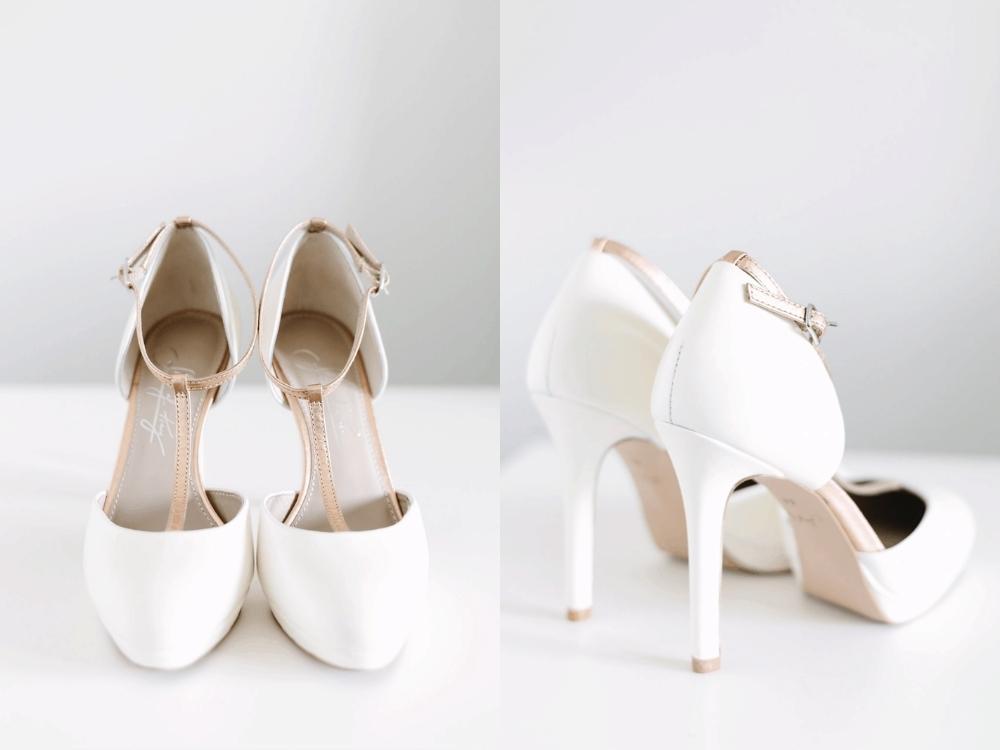 White Weddings Inspiration White Rose Gold Heels Shoes The Loved Ones Photography